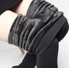 Extra Large Fleece-Lined Velvet Leggings - Step-On, One-Piece, Warm Autumn/Winter Wear
