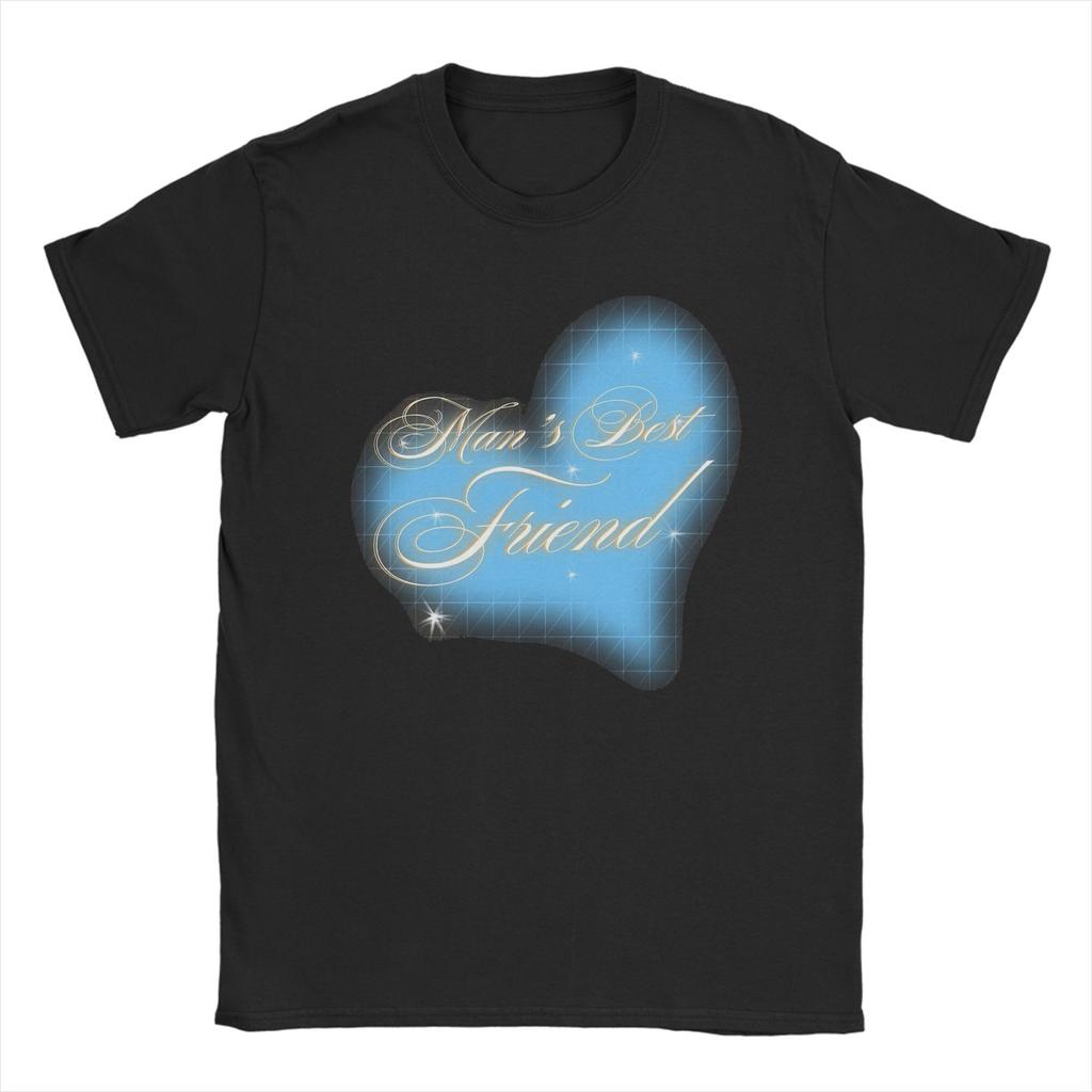 T-shirt da uomo L'amico migliore dell'uomo Sabrina Carpenter Divertente 100% Cotone T-shirt Manica Corta T-shirt Girocollo Top Taglie Forti