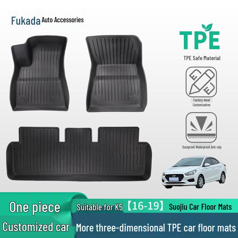 Kia K5 16-19 Anti-Rutsch TPE Gummi Fußmatten (Su Jiu Modell)