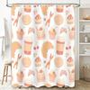 Pink Cupcake Candy Shower Curtain 3D Printed Waterproof Home Decor For Bathroom Decorations Kids Room Decoration Set (160 X 180C