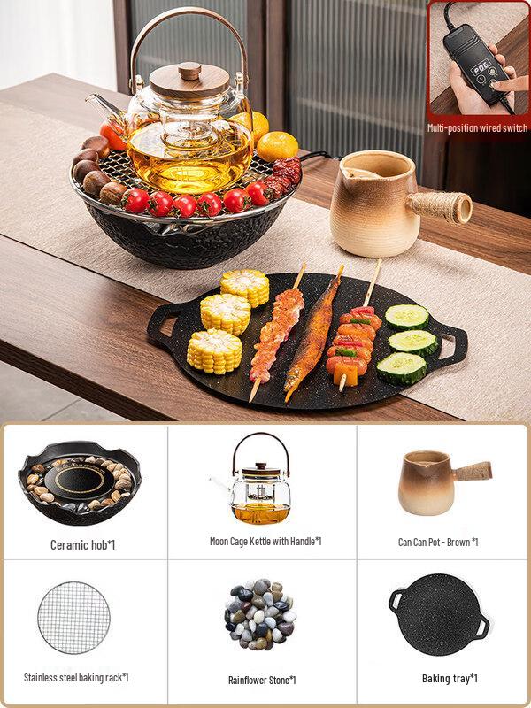 ZISIZ Indoor Tea & Grill Stove Set