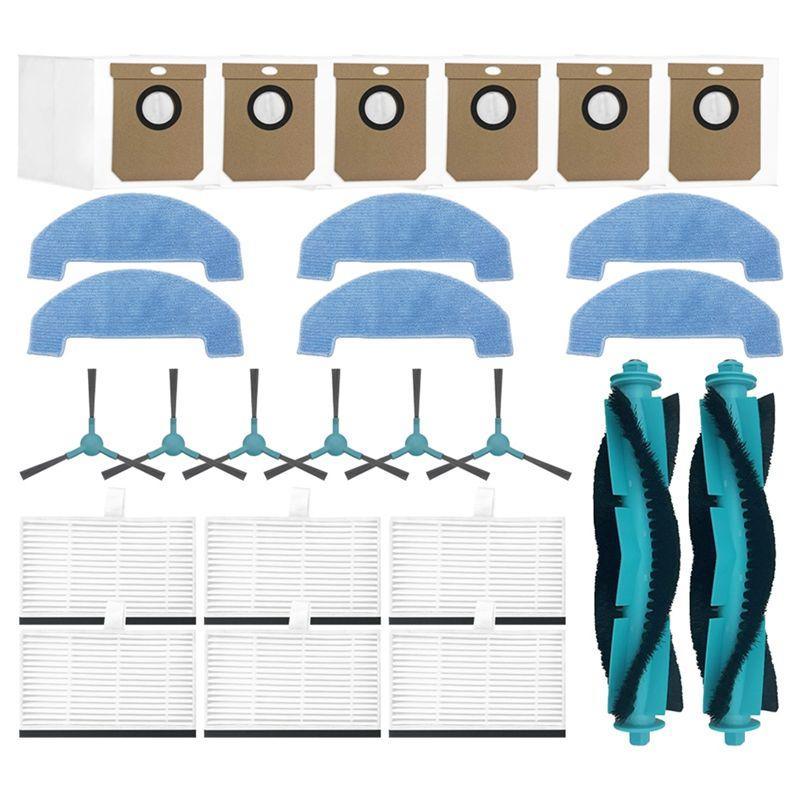 Retail Replacement Parts Set Of 26PCS For Cecotec Conga 7690 Immortal Max Vacuum Cleaner-Main Brush, Side Brush, HEPA Filter, Mo