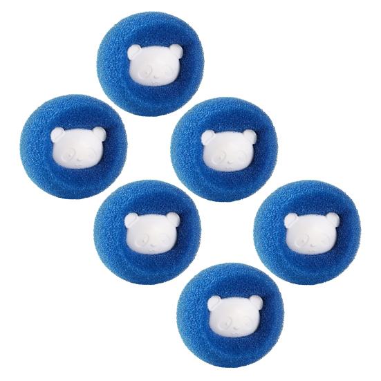 6Pcs Laundry Balls Protective Clothing Pet Hair Remover Reusable Sponge Balls Washing