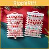 Holiday Christmas Snowman Santa Character Multilayer Beaded Wristband Gift Set For Celebrations