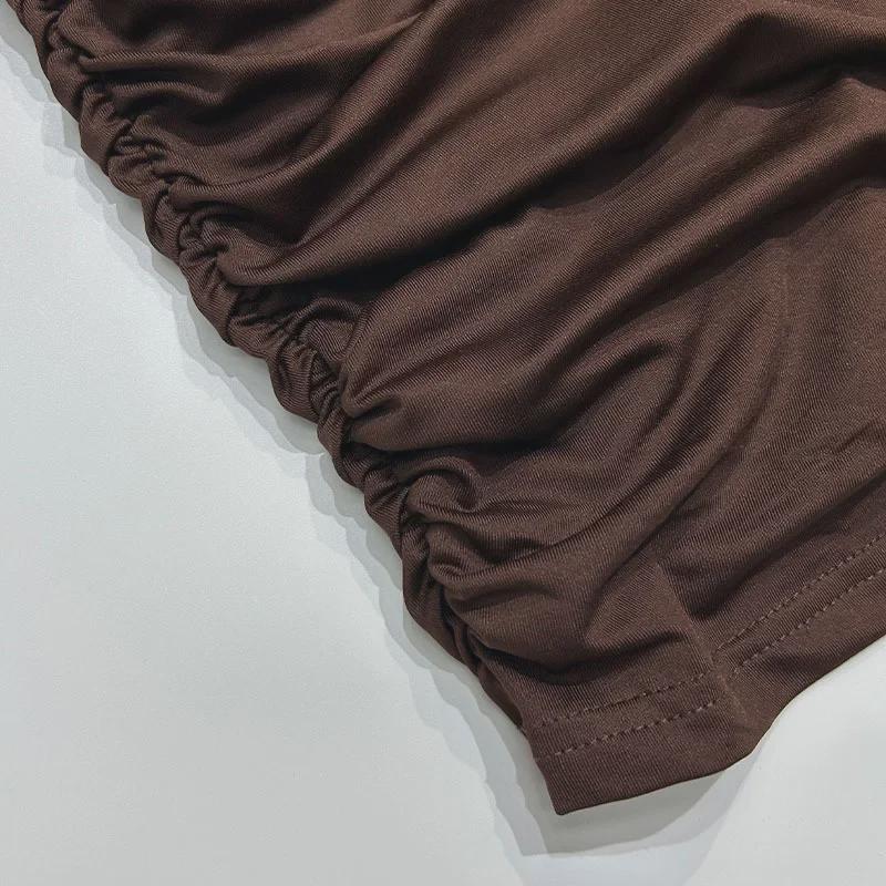 2023 Herbst Europäisches & Amerikanisches Damen Splicing Sexy Taillenfreies Slim Hüftkleid