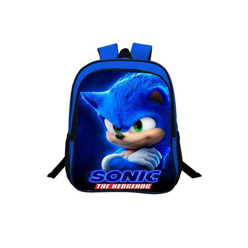 Sonic The Hedgehog 2 Children's Backpack For School Travel Colorful Artwork Unisex Design