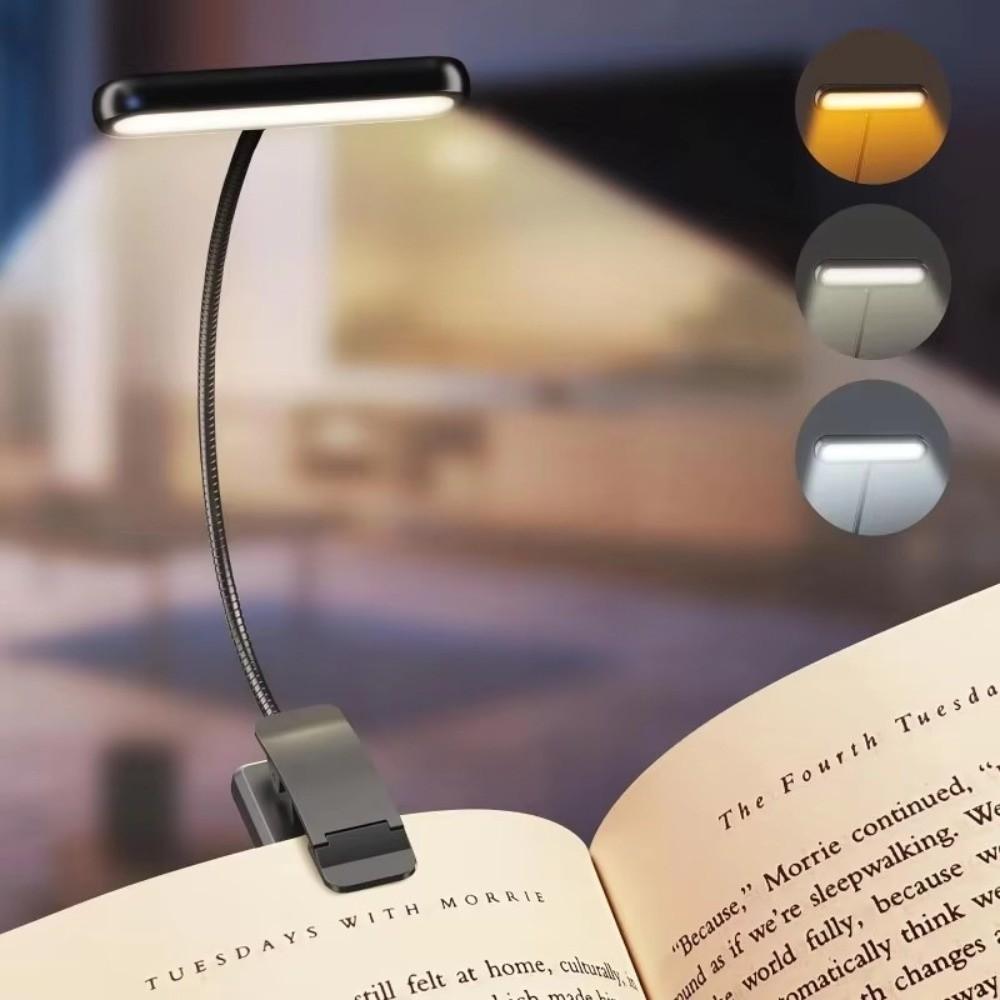 USB Rechargeable LED Book Light Eye Caring Night Reading Lamp New Dimmable Light Lamp