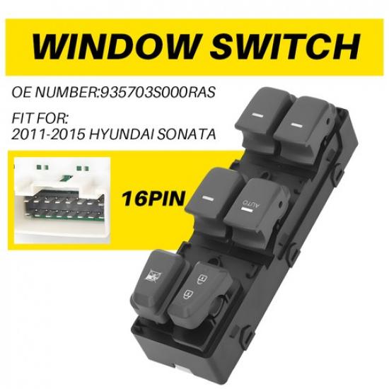 Front Left Driver Side Master Power Window Switch For 2011-2015 Hyundai Sonata K