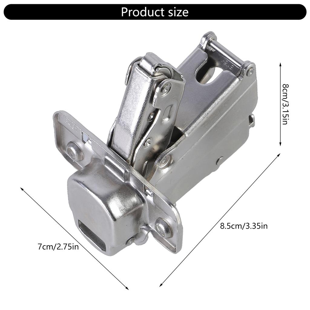 Portable Soft Close Cabinet Hinges for Kitchen and Wardrobe With Hydraulic Spring 165 Degree Opening Angles Designs