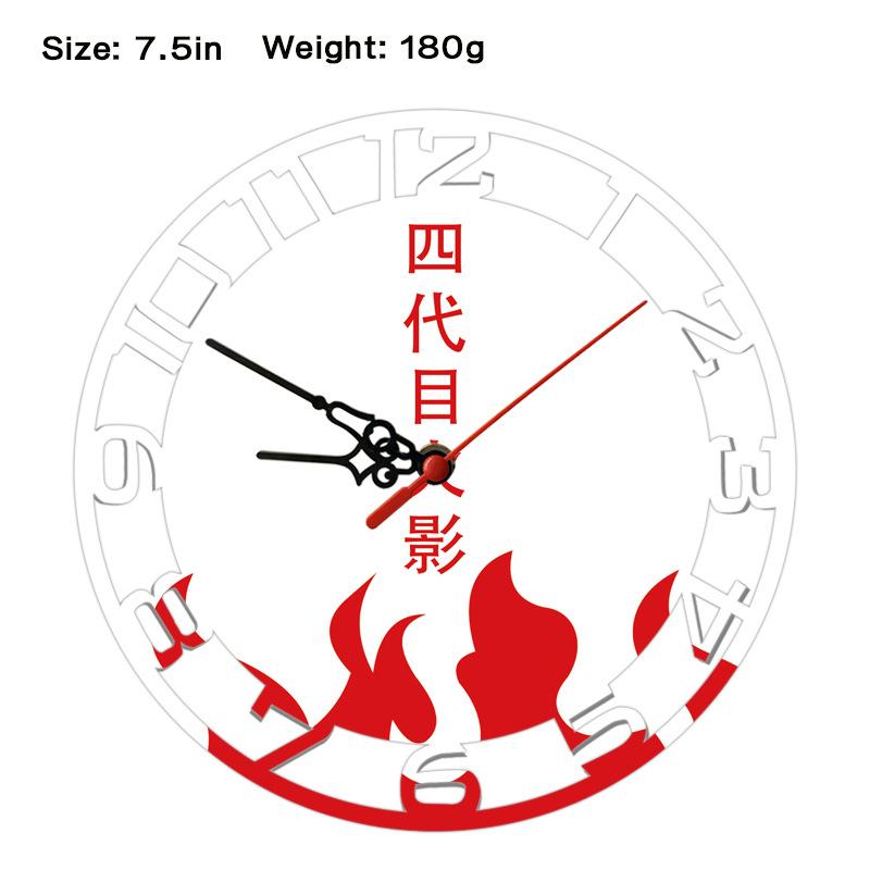 Naruto Sasuke Creative Wall Clock Anime Print Modern Minimalist Hanging Clock Naruto Shippuden Uzumaki Itachi