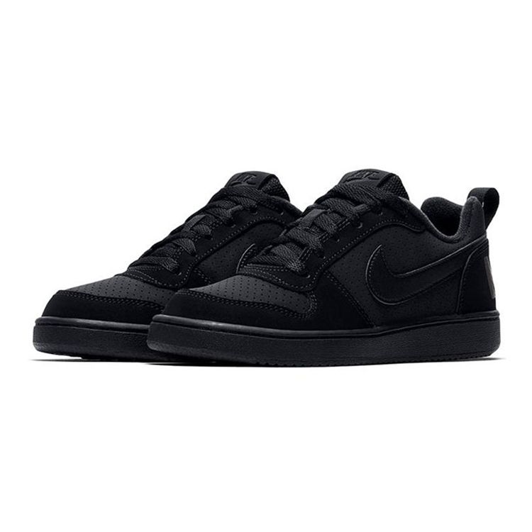 Nike Court Borough Low Gs Triple Black 839985-001