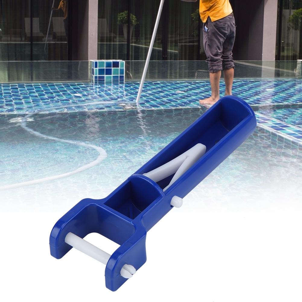 

2Pcs Blue Swimming Pool V Shape Clip Brush Head Handle Replacement Pool Accessories