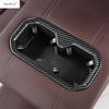 Rear Seat Water Cup Holder Frame Decor Cover Trim For Geely Monjaro Kx11 Manjaro  2024 Stainless Steel Interior Accessories
