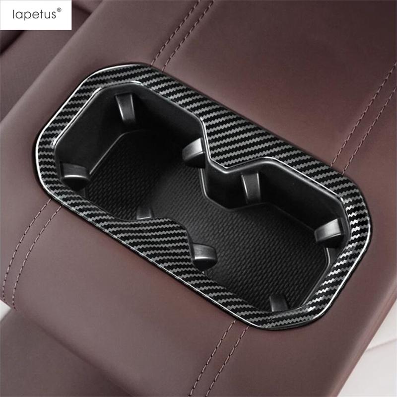Rear Seat Water Cup Holder Frame Decor Cover Trim For Geely Monjaro Kx11 Manjaro  2024 Stainless Steel Interior Accessories