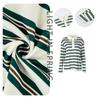 Spring New Loose Striped POLO Collar Long-Sleeve Top With A Stylish Design Suitable For Casual And Commuting