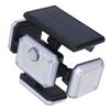 Solar Outdoor Street Light 4 Rotating Head Flexible Foldable IP64 Heat Resistant Home Solar Lamp