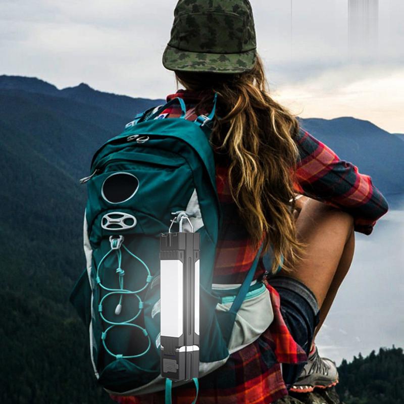 Rechargeable Outdoor Camping Light Tent Lamp Portable Foldable Flashlight Emergency Power Bank Work Floodlight