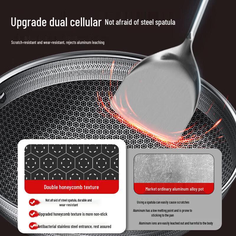 KOBACH 6th Gen Honeycomb Non-Stick Wok 32cm