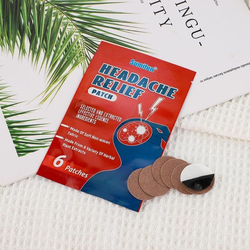 Sumifun 6 шт./пакет храмовые пластыри, пластыри для здравоохранения, пластыри для облегчения головной боли 6pcs/1bag