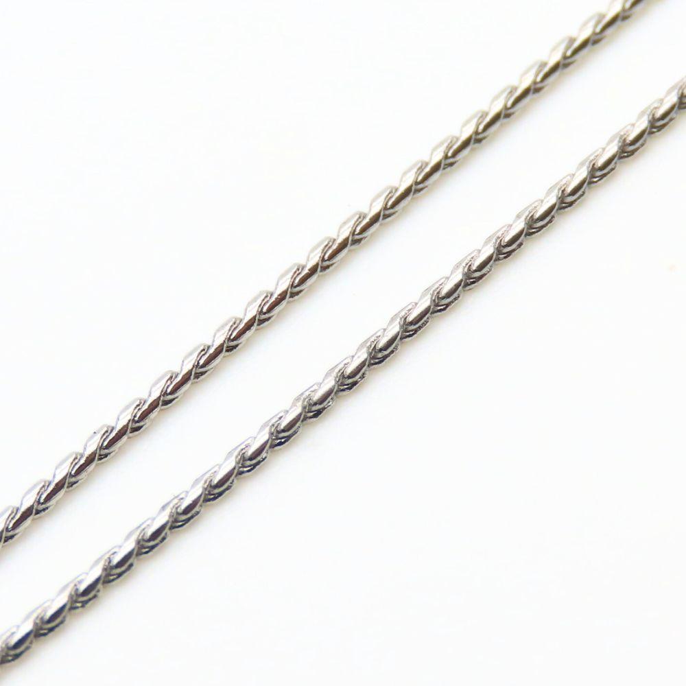 Used Courreges Necklace Metal 4.0g Silver Accessories