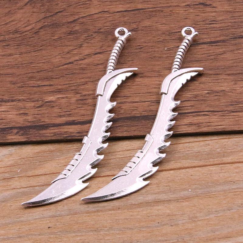 15 DIY Alloy Weapon Charms: Swords, Knives, Guns, Bows & More