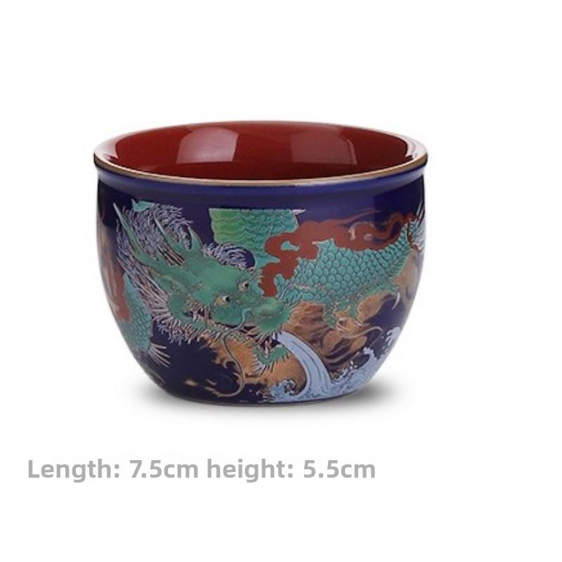 Tasse à thé en céramique couleur émail boutique Exquise petite tasse à thé Fournitures pour service à thé chinois Tasse à thé de haute qualité