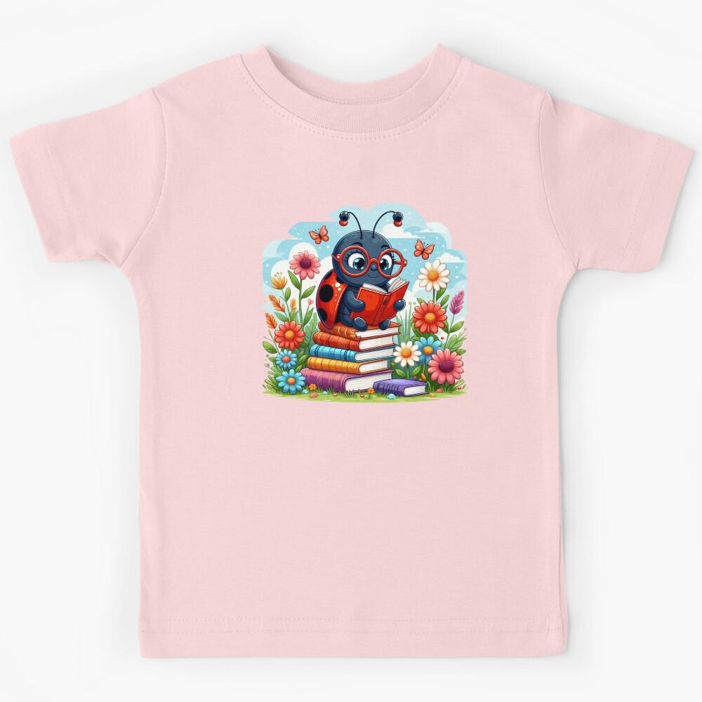 Ladybug Book Learning Kids T-Shirt 160