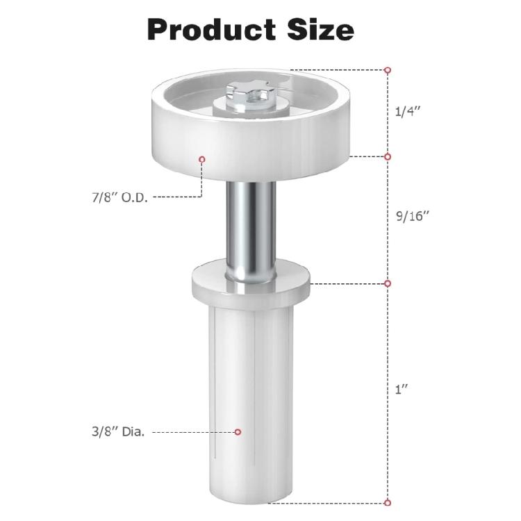 2Set Closet Door Hardware Repair Kits Top & Bottom Pivots,Bracket & Guide Wheels