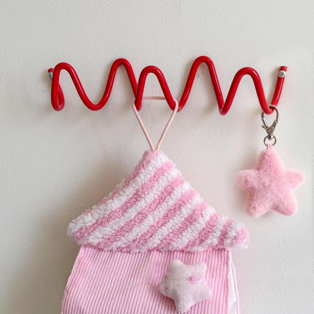 Wavy Shape Metal Wall Hook Waterproof Minimalist Sundries Storage Holder Creative Wall Mounted Background Decorative Hook