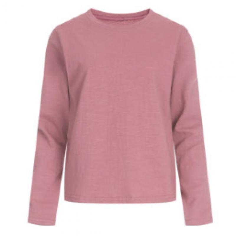 Shop Women Basic Slip Semi Crop Daily Long Sleeve T shirT Dai Wsh 1153
