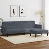 VidaXL Set of 2-piece Sofas Dark Grey Velvet, Sofa, Sofa Seat, Recliner Sofa, Comfort Sofa, Armchair of 3216281