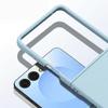 Samsung Galaxy Z Flip 8 Case, PC Case, with Glass for External Screen, Blue