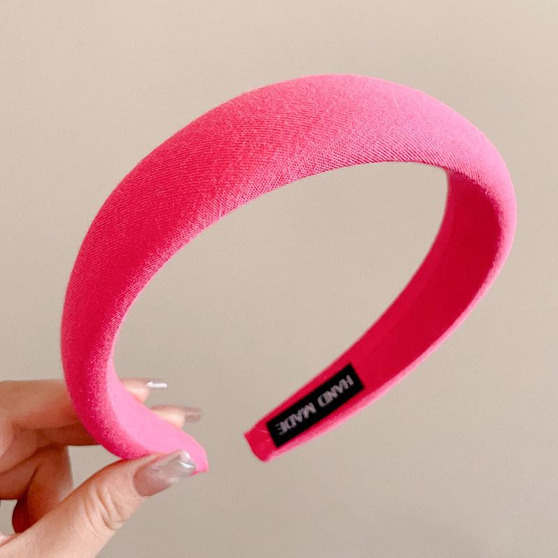 2025 White Rose Pink Headband ins Internet celebrity Headband High Cranium Top Pressure Hairpin Headgear