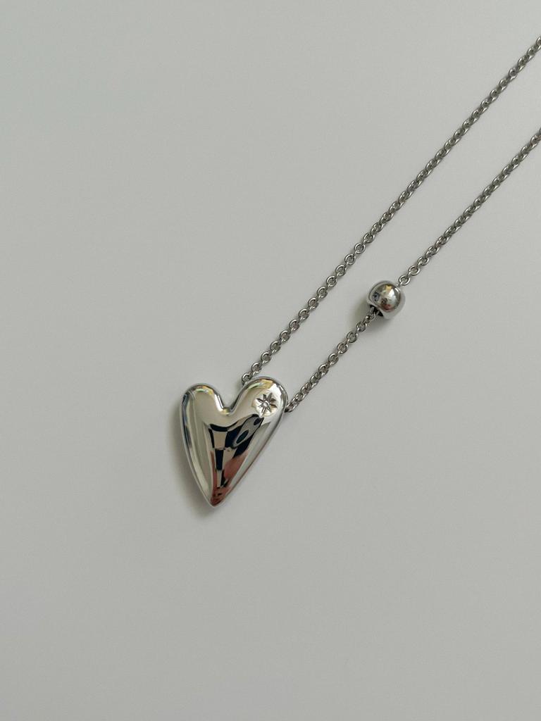 Sosoo Bold Heart Crystal Necklace