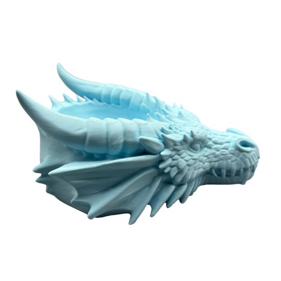 Dragon Head Storage Tray 3D Printed Gothic Table Organizer Desktop Key Jewelry Holder for Entryway Home Office Bedroom Dressing Table Nightstand
