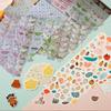 1/4 Stück Flügel Liebe Erdbeere Klee Stern Funkelnder Blitzfolien-Aufkleber Telefonkamera Vintage Scrapbooking Dekoration Aufkleber