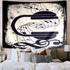 Music Notes Sparkle Printed Tapestry, Wall Hanging,Livingroom, Dormitory, Large Wall Decor, Fabric Decor Fan Birthday Gifts