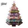 Handmade Seasonal Home Decor DIY Quilted Fabric Tree Kit Halloween Sewing Craft Creative Gift for Lovers Christmas Hanging Ornament Holiday Projects