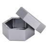 Billiard Chalk Lightweight and Portable Mini Billiard Chalk Hexagonal Pool Cue Chalk Box Billiard Accessories Holder, Case, Holder, (Gray)