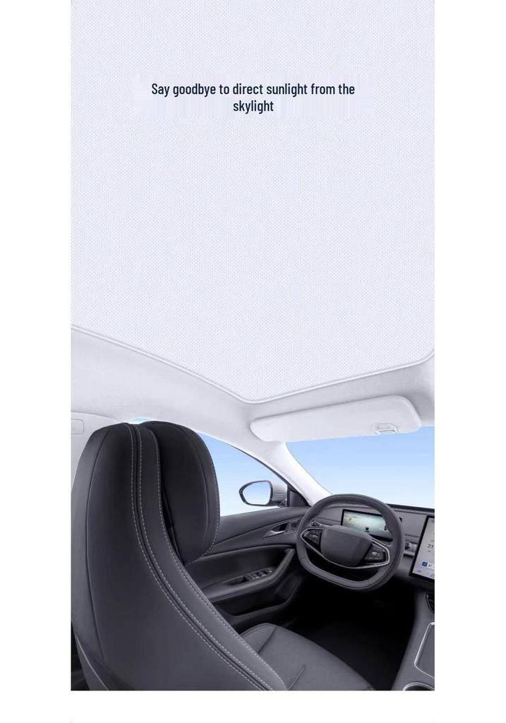 Tesla Sunshade Silicone Electrostatic Sunroof Screen for Model Y/3 Heat Insulation