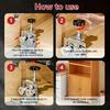 1pc of Stainless Steel Cabinet Door Installation Fixture-Adjustable Height Tool,with Powerful Clamping Function,Can Accurately Adjust The Installation
