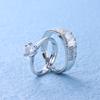 1Pair Classic Couple Resizeable Engagement Ring Men Women  Adjustable