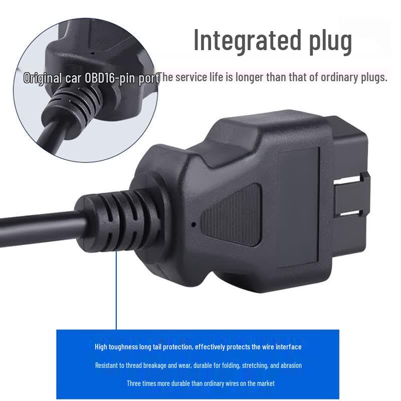 Automotive OBD Male Diagnostic Extension Cable