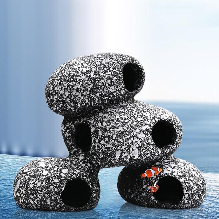 Aquarium Resin Rock Cave Decoration Hideout for Hermit Crabs Shrimp Guppy