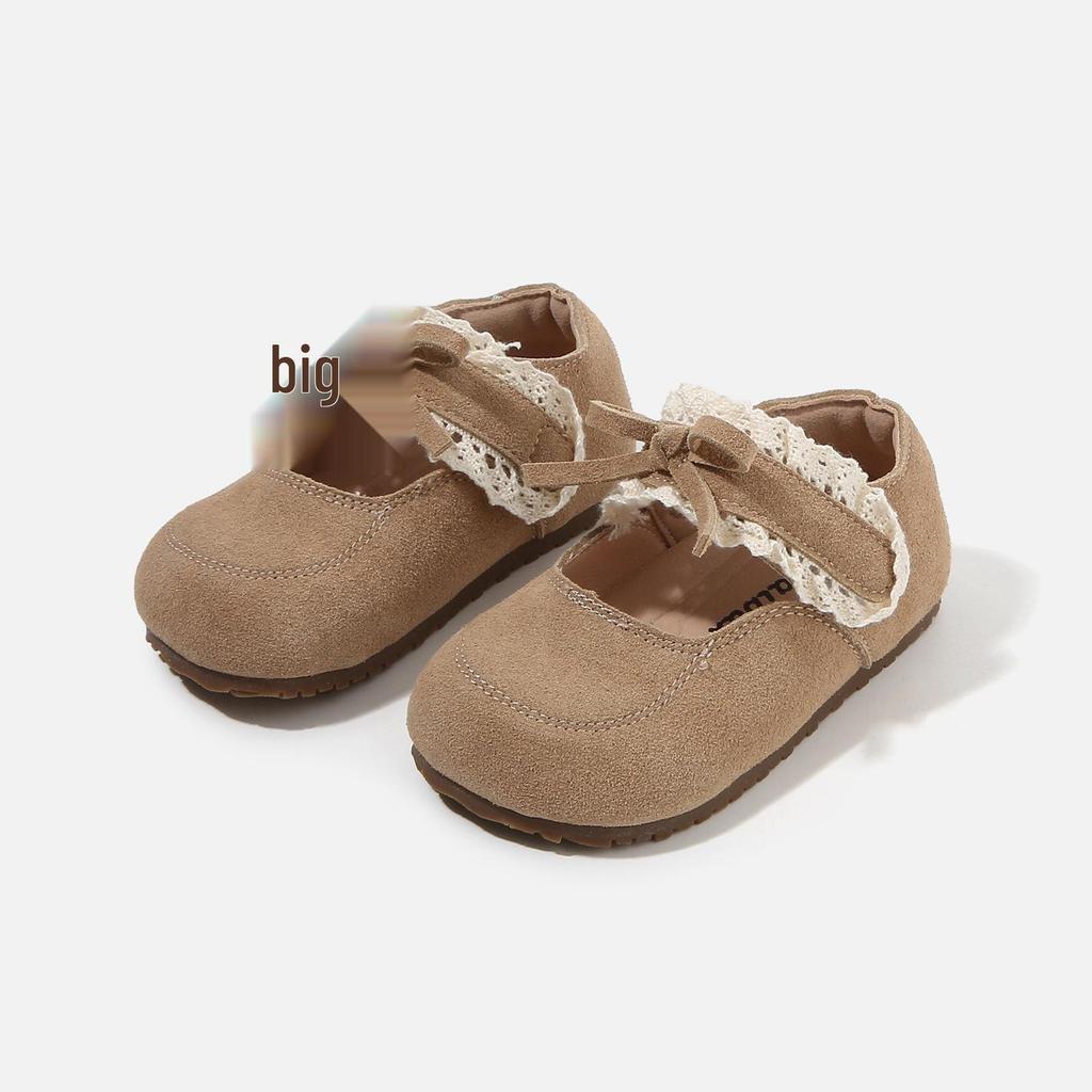 Frühling 2026 Baby Mädchen Schleife Weiche Sohle Leder Lauflernschuhe - Prinzessinnen Ballerinas