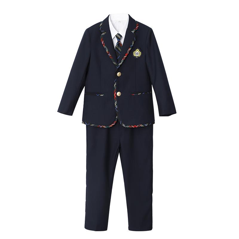 Children's Spring & Autumn Formal School Uniform Set: Kindergarten to Primary