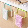 Kitchen Bathroom Single Towel Rack Plastic Debris Rag Hanger Bathroom Towel Rack Towel Bar Cabinet Door  Kitchen Accessories