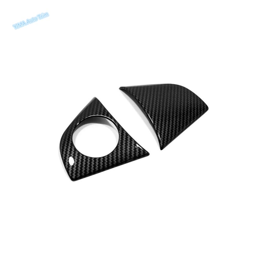For Honda HRV HR-V Vezel 2014 - ABS Carbon Fiber Car Central Control Steering Wheel Cover Trim Frame Interior Accessories