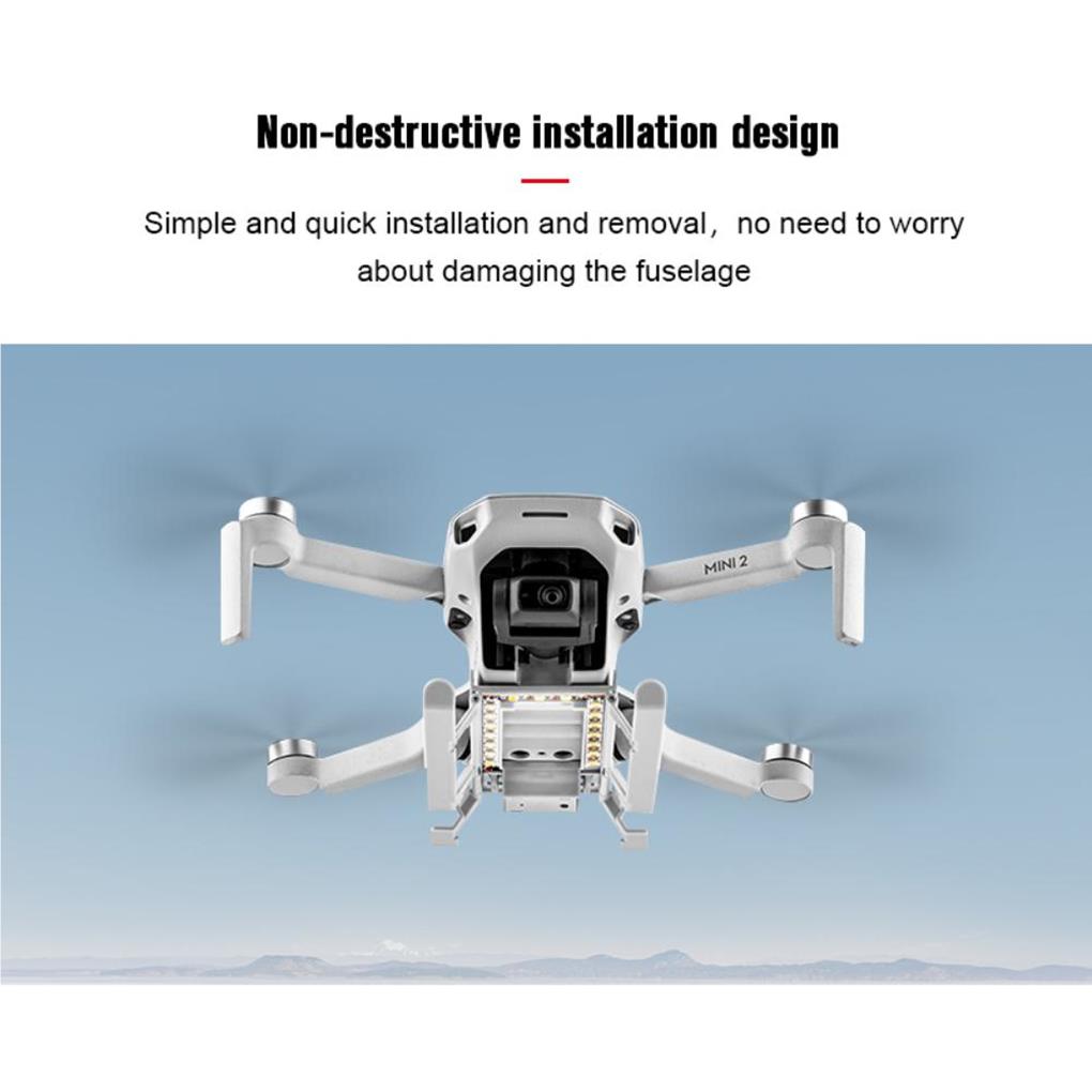 UAV Landing Gear With Night Lights Protection Extender Guard Support Foldable Expansion Protector Gears Accessories Kit