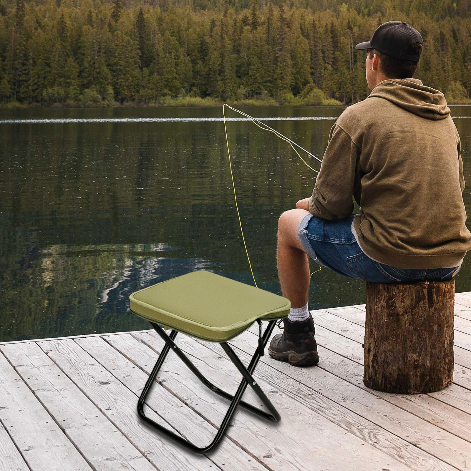 

Folding Stool Portable Camping Multifunction Lounger Chair Ottoman Fishing Seat Footstool for